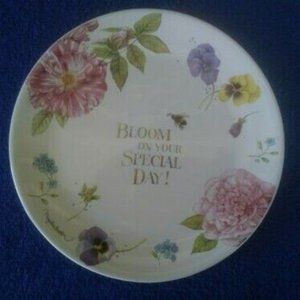 Hallmark Natures Sketchbook Marjolein Bastin Birthday Plate 9" Bloom Special Day